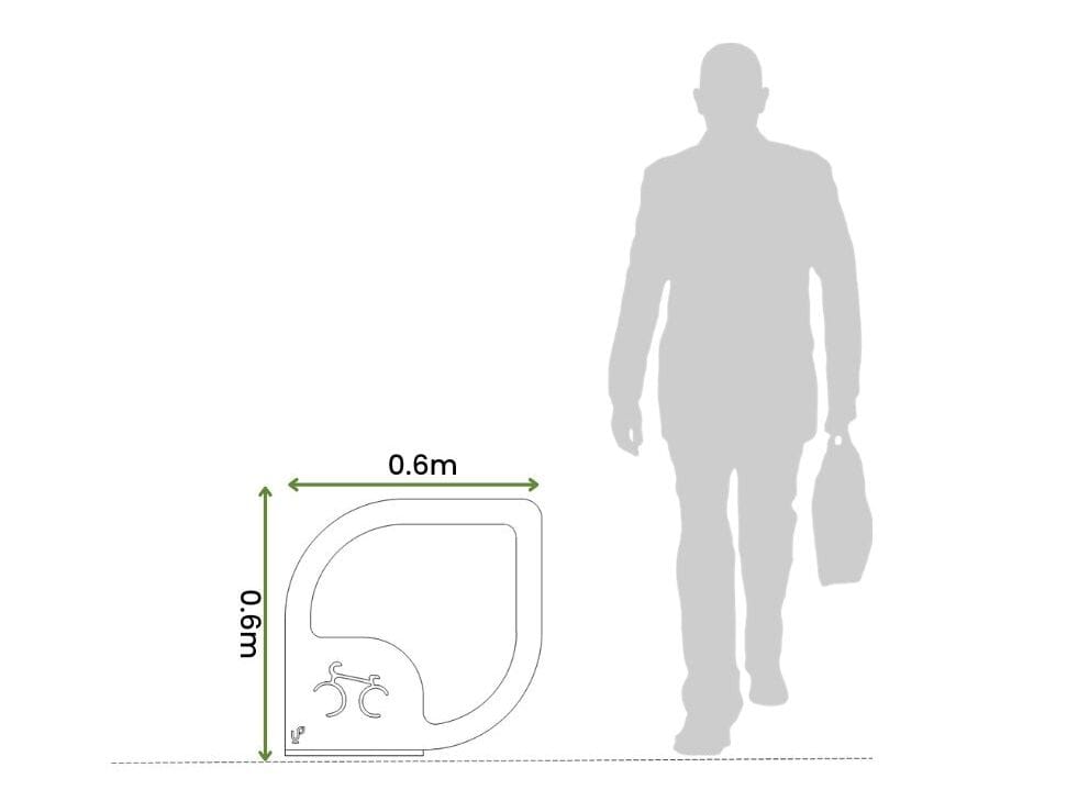 Стальная стойка для велосипедов с порошковым покрытием Urbencéa TILAS ARCH-00023706 - Вид №2