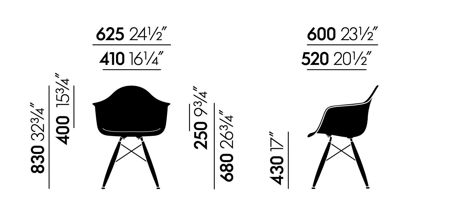Полипропиленовый стул с подлокотниками VITRA Eames Plastic Chair ARCH-00057074 - Вид №20