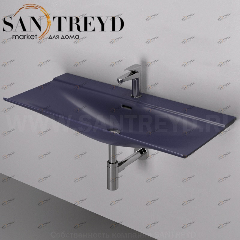 THL00236 Подвесная раковина настенная прямоугольная ArtCeram TheOne