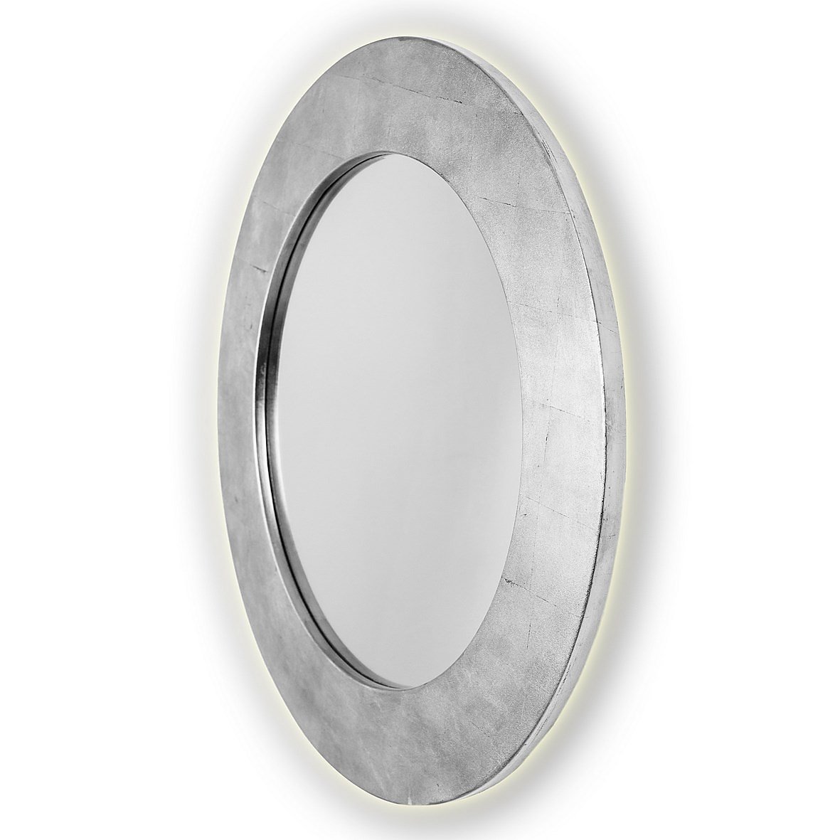 Круглое зеркало настенное серебро PIECES IN SHAPE FASHION 00-3860112 Серебро - Вид №1