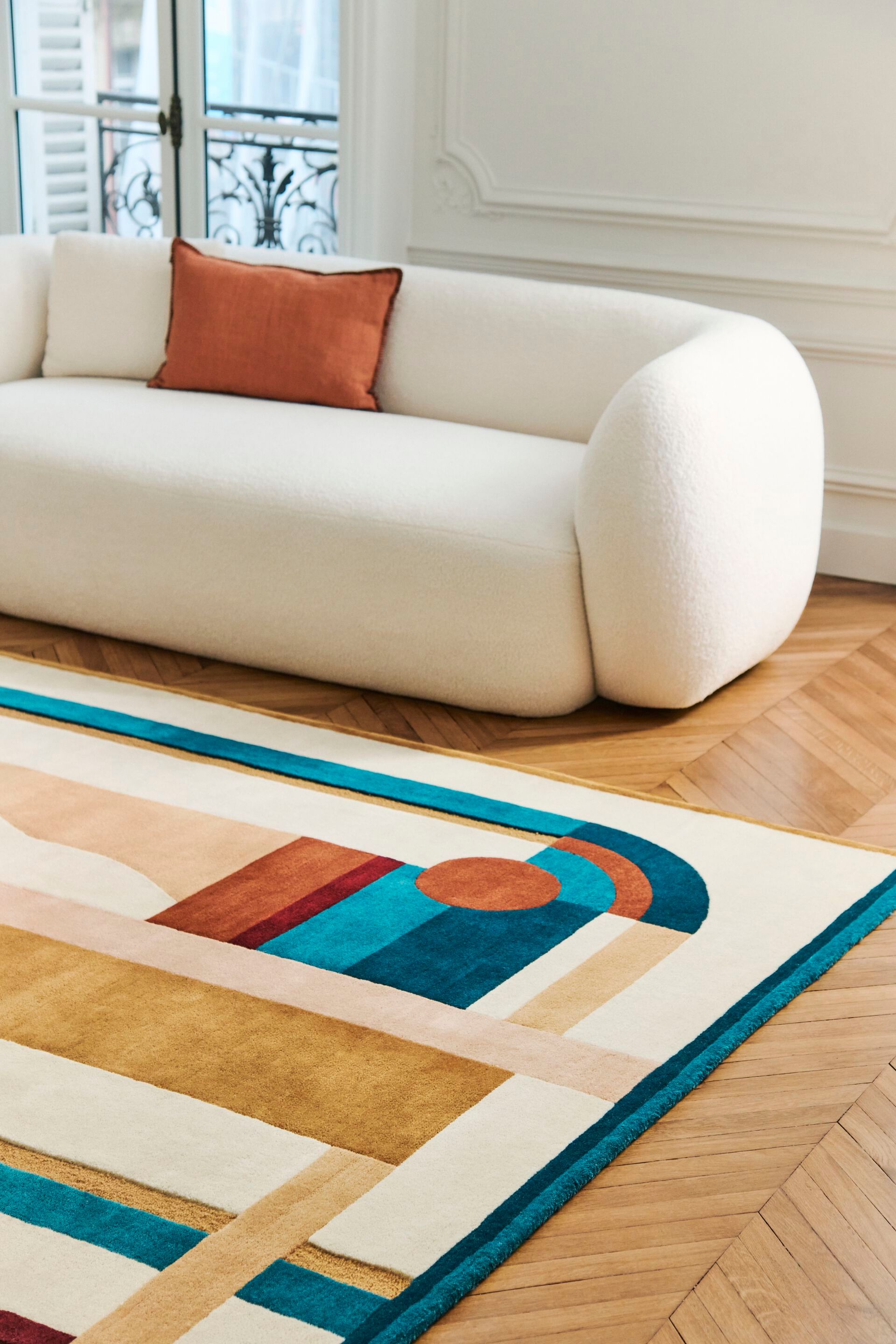 Шерстяной ковер с рисунком Toulemonde Bochart HACIENDA ARCH-00021550 - Вид №4