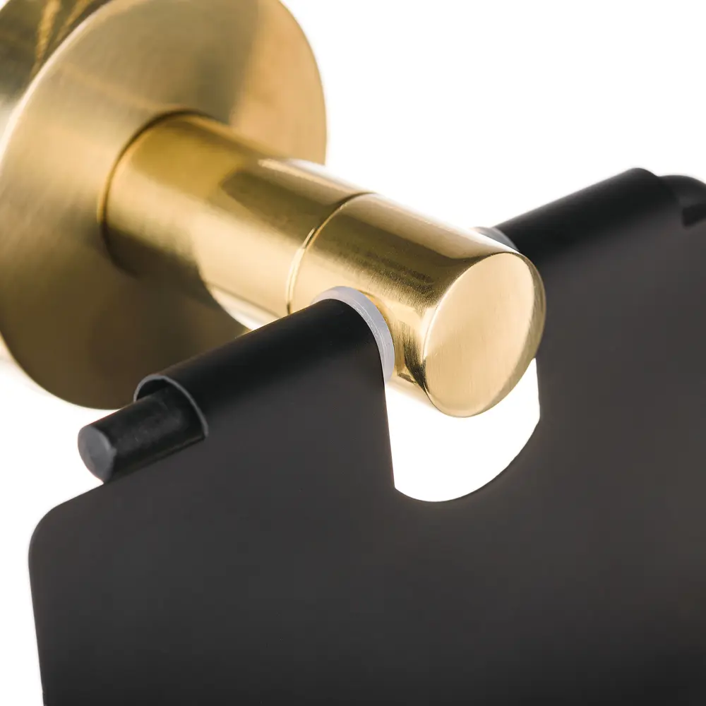 Держатель туалетной бумаги Moroshka Oro Nero цвет чёрный/олотой STLM-2142784 - Вид №3
