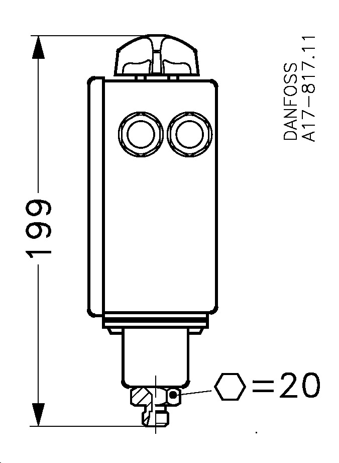 Danfoss RT — реле давления для тяжелых условий эксплуатации Реле давления RT 017-520366  - Вид №5