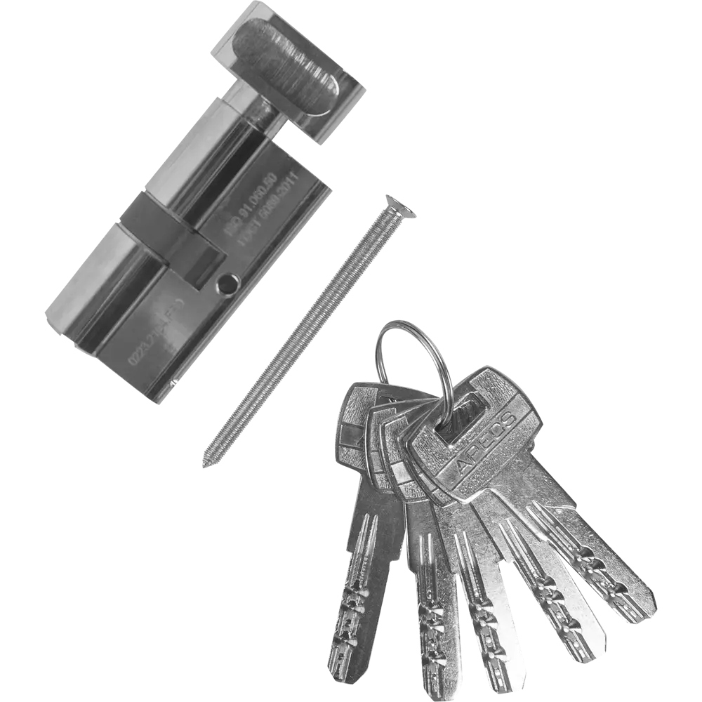 Цилиндровый механизм APECS Pro LM-60 с ключом и вертушкой 84168031 SM STLM-0046649 - Вид №1
