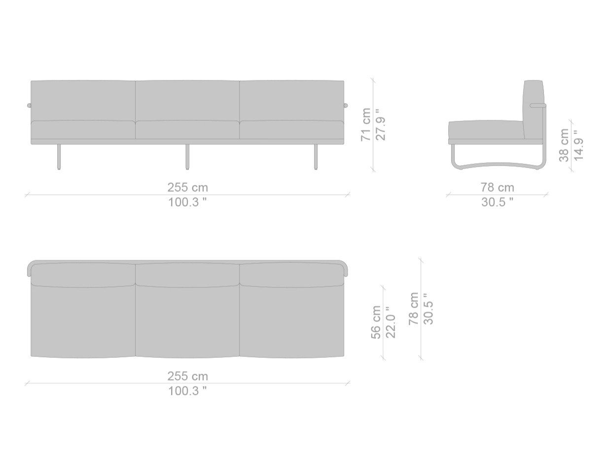 2-местный контрактный диван CASSINA LC ARCH-00139548 - Вид №4
