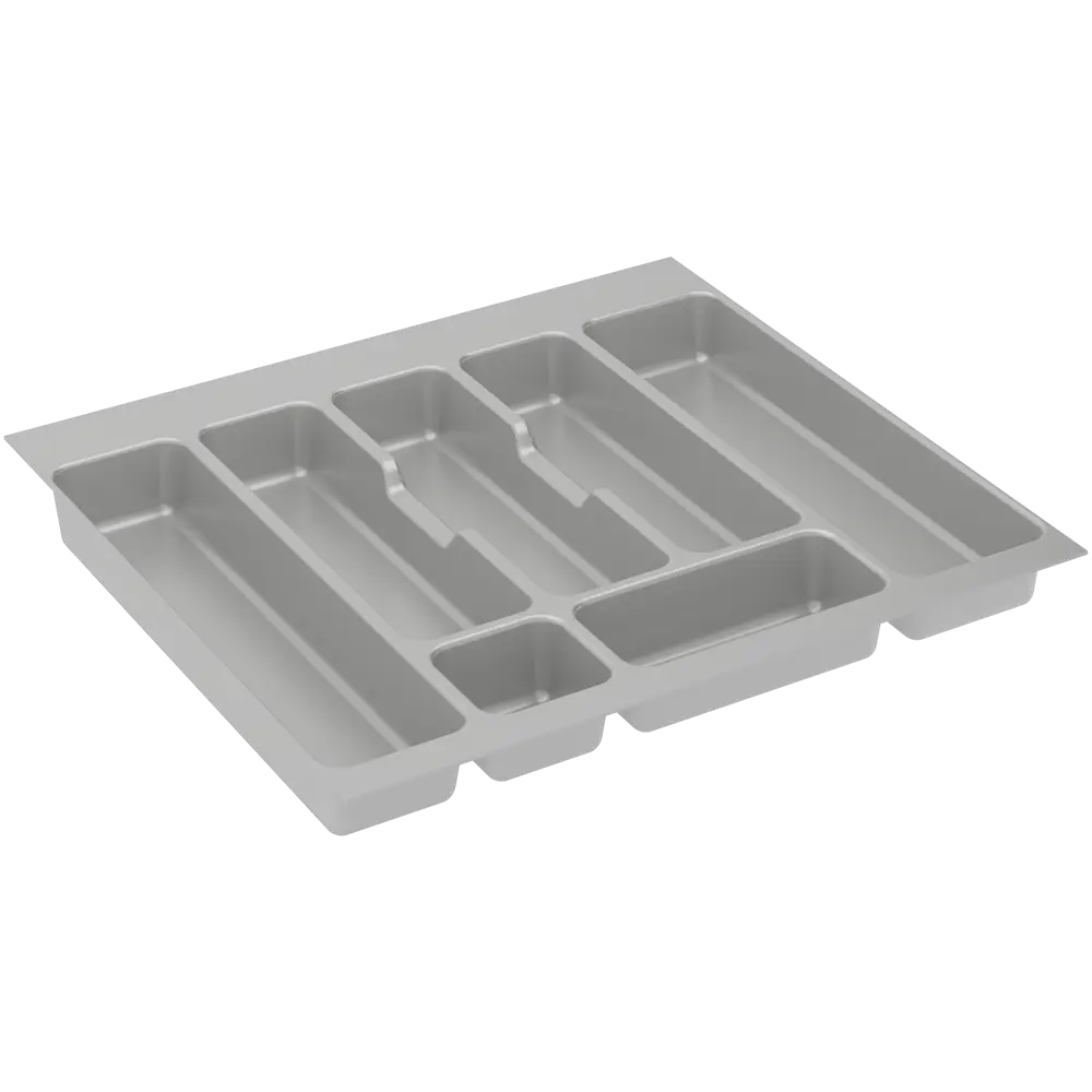 Лоток для столовых приборов Delinia 48.6x4.5x52.6 см пластик цвет серый 82043159 STLM-2117184 