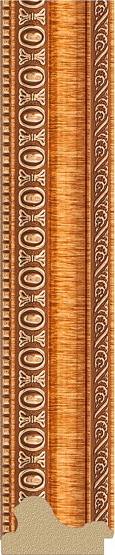 BY 7045 Зеркало в багетной раме - золотые бусы на бронзе 60 mm EVOFORM Octagon - Вид №3