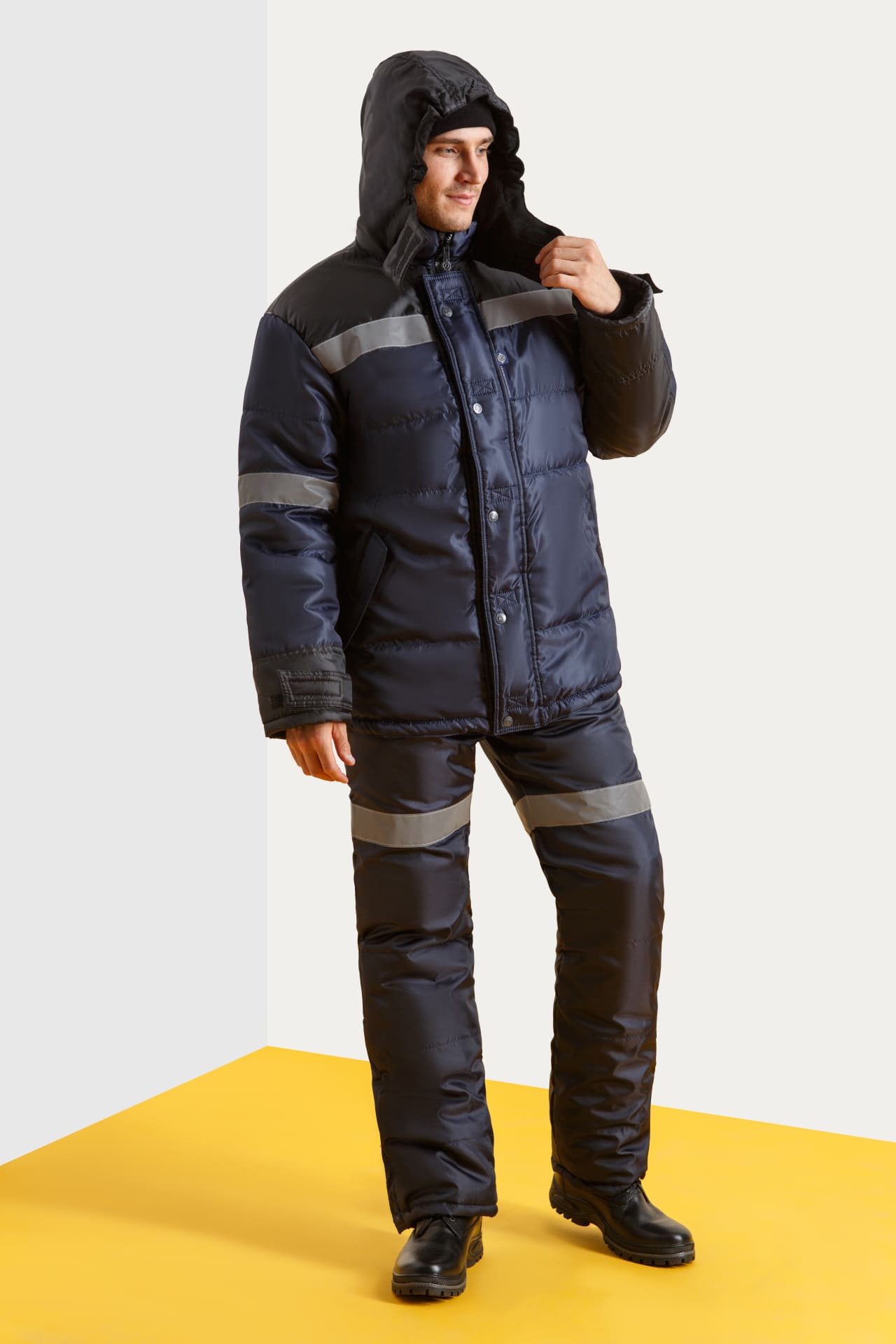 64939 Куртка  утепленная ткань "Оксфорд" с СВП (СОП) VeyGar  Зимняя спецодежда Santreyd  - Вид №11