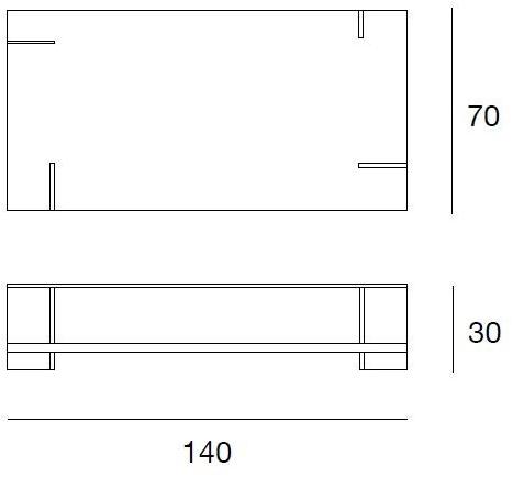 Pacini & Cappellini Низкий прямоугольный журнальный столик  5375.140  - Вид №3
