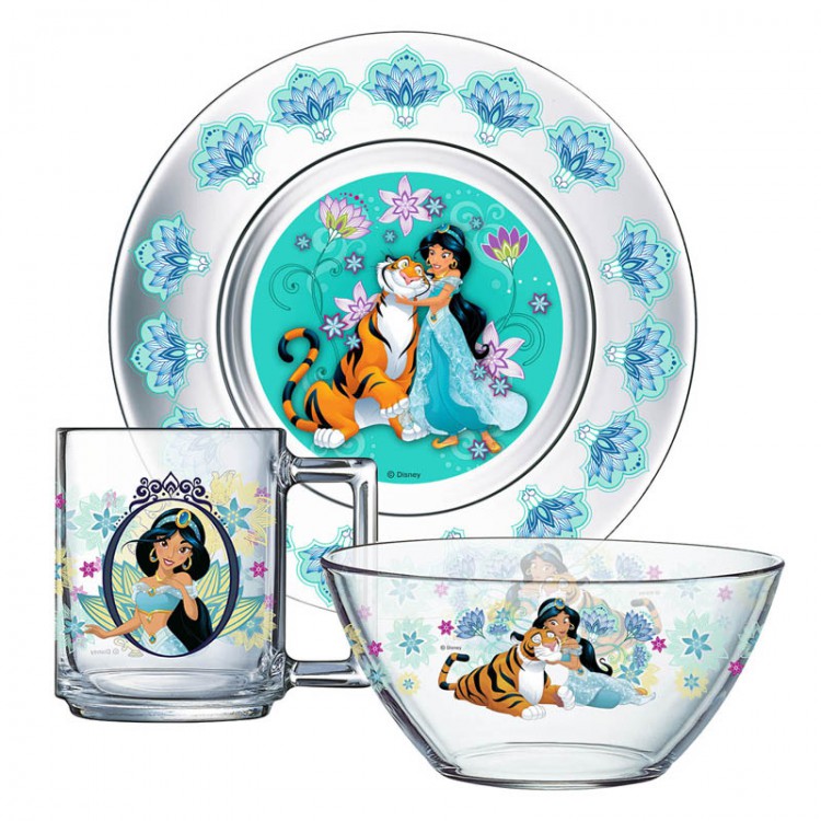 288013 Дисней Набор для завтрака 3 пр. "Жасмин" Santreyd 
