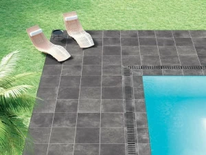 La Fabbrica Наружный пол из керамогранита с эффектом бетона Blue evolution