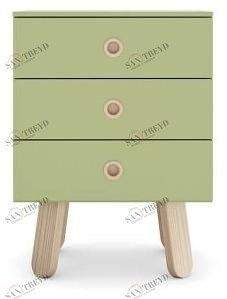 Nidi Лаковая прикроватная тумба с ящиками Lolly sun-id-1474074