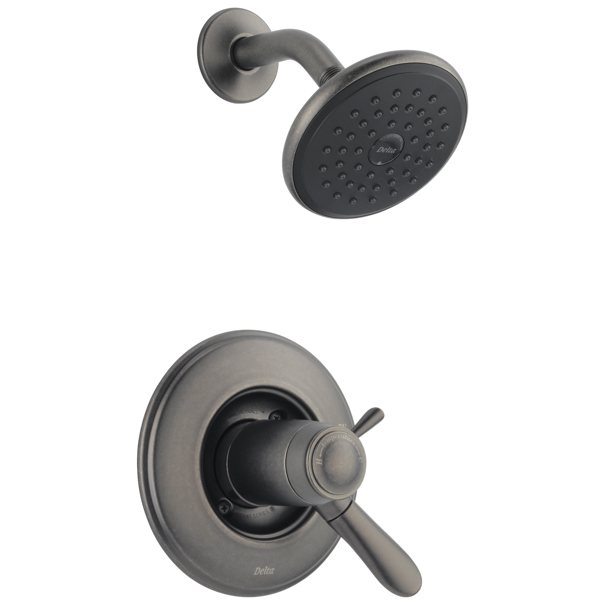 T17T238-PT Отделка для душа TempAssure (R) серии 17T Delta Faucet Lahara Выдержанный оловянный 