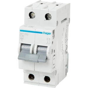 Автоматический выключатель Hager MY210 1P N C10 А 4.5 кА 12868085 STLM-2174073