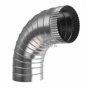 Отвод LAVA 150, угол 90*, нерж. 439 (0,5)