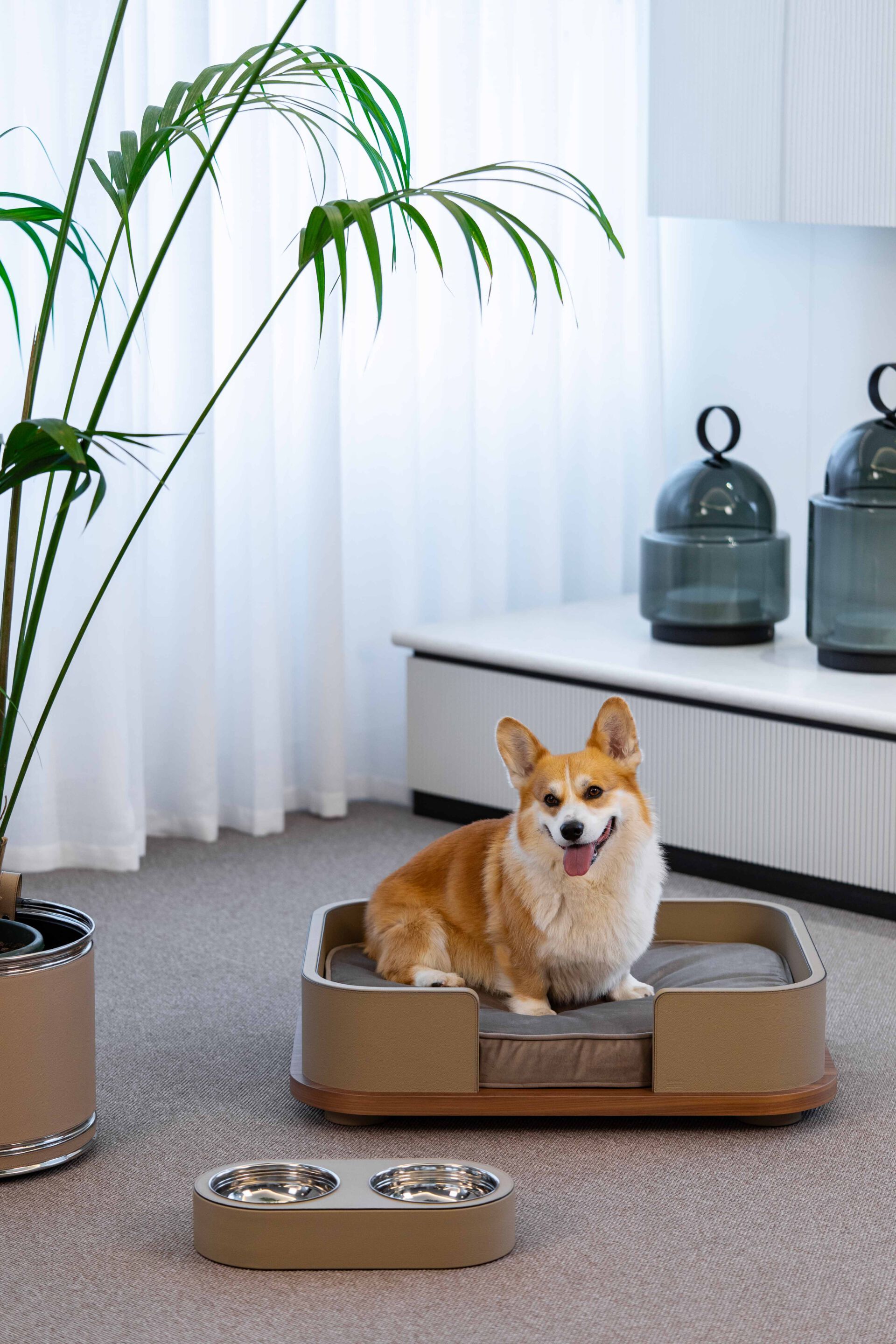 Кожаная чаша для домашних животных Pinetti PET BOWL ARCH-00001865 - Вид №1