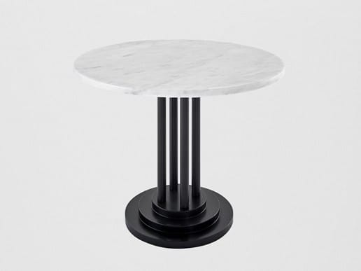 Мраморный низкий круглый журнальный столик для контракта Adico 282 ARCH-00122900