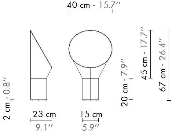 designheure Светодиодная настольная лампа из стали и пвх Cargo sun-id-1431474 - Вид №7