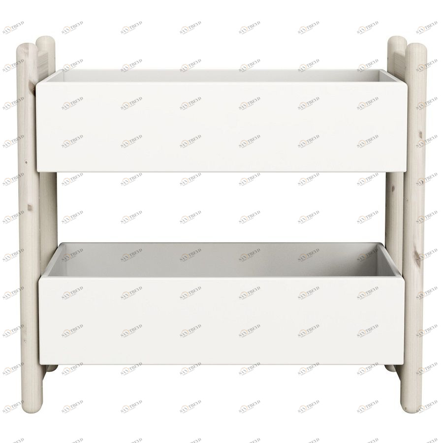 Гарнитур Mini E, 2 ящика, белый, искусственно состаренный Flexa 812620590