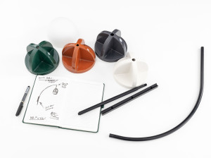 Керамический настенный светильник с фиксированной рукояткой