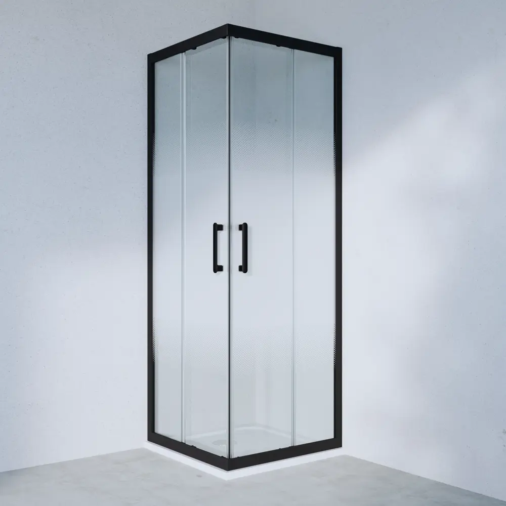 Комплект стекол для душевой ширмы Sensea Easy 80x80 см стекло с шелкографией, цвет профиля на выбор 88103663 STLM-2051898 - Вид №8