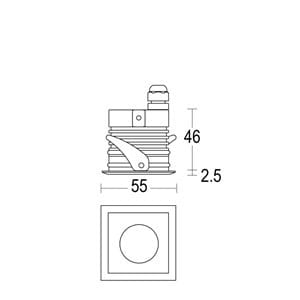 Квадратный светодиодный светильник Ghidini Lighting ARCH-00007570 - Вид №2