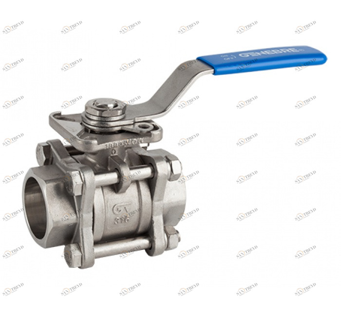 GENEBRE 2027 09 3 шт. Полнопроходных шаровых крана, сварных с муфтой ANSI B 16.11 