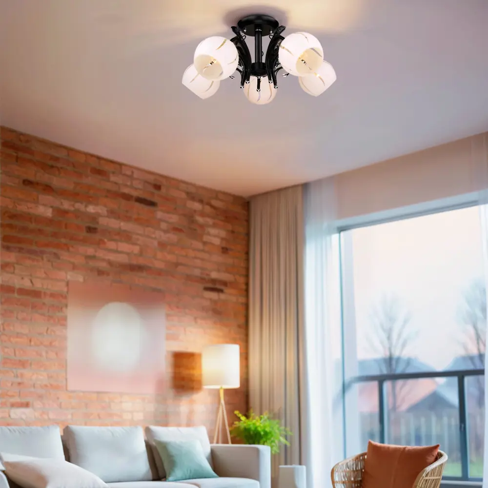 РОССВЕТ Люстра Меренга - неоклассический светильник с 5 плафонами 89426675 STLM-1566539 - Вид №7