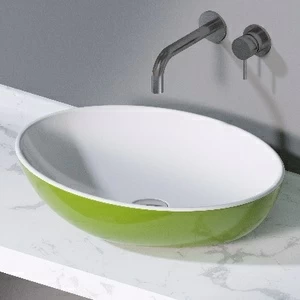 L243221 Накладная раковина на столешницу  овальная A. e T. Italia THIN