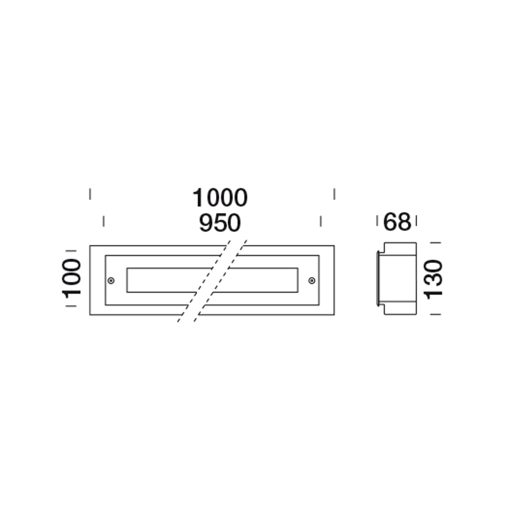 8412618 Встраиваемый в пешеходный пол Platek TETRA INCASSO 900  TETRA ВСТРАИВАЕМЫЙ 900 - 36 LED 3000K 40°  - Вид №2