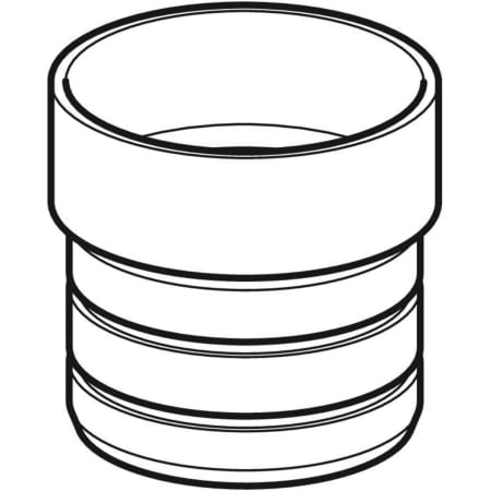 359.461.16.1 Переходник Geberit PE на ПВХ трубу Geberit  - Вид №1