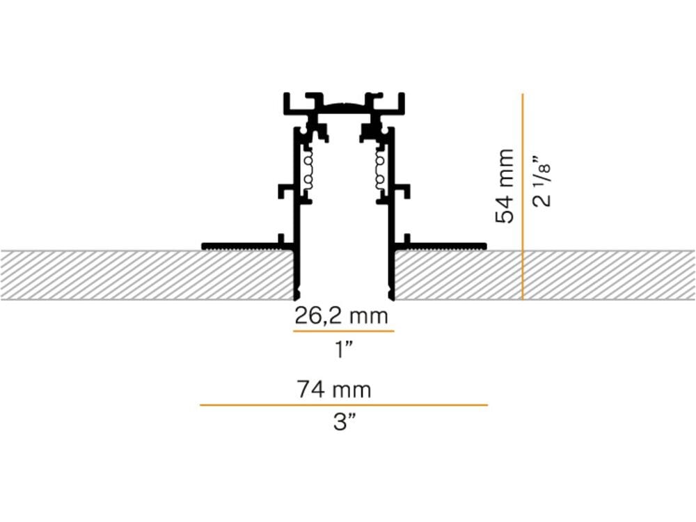 Утопленный светодиодный трек освещения Panzeri Astoria ARCH-00115781 - Вид №12