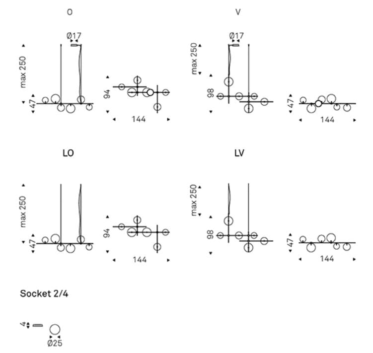 Подвесной светильник из стали и стекла Cattelan italia BLOOM ARCH-00037652 - Вид №3