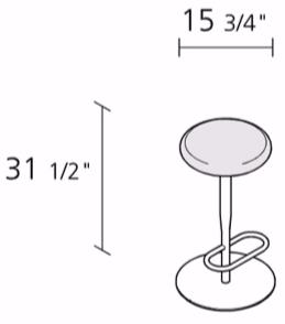 Alias Табурет высокий поворотный с подставкой для ног Atlas sun-id-1475117 - Вид №1
