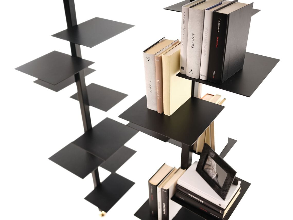 Железный книжный шкаф с креплением пол-потолок Mogg Аделаида ARCH-00098752 - Вид №1