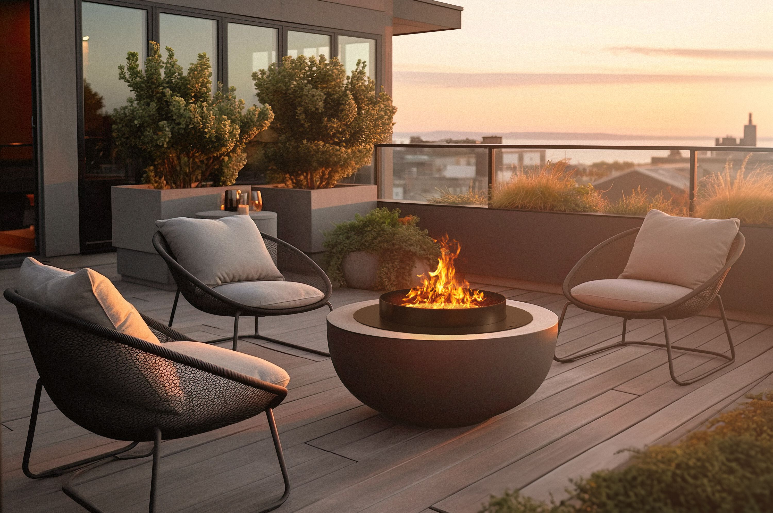 Открытый газовый камин с дистанционным управлением Planika Звезда ARCH-00072167 - Вид №1