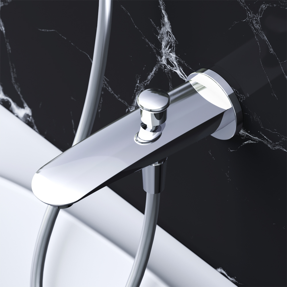 F8070100 излив на ванну 175 мм с переключателем на душ хром шт. AM.PM Like