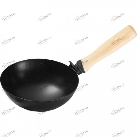 Ковш стальной строительный 160мм деревянная ручка СИБРТЕХ 12383