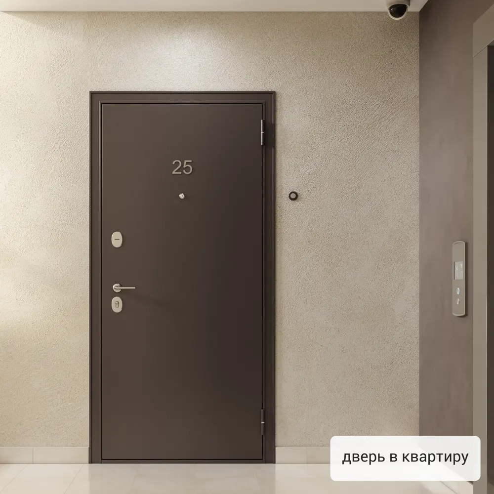 Дверь металлическая Гарант, 960 мм, левая, цвет антик орех TOREX STLM-2099321 - Вид №13