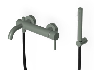 Однорычажный настенный смеситель для ванны / душа с ручным душем