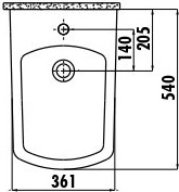 LR500-00CB00E-0000 LARA Биде LR500 Creavit Lara - Вид №1