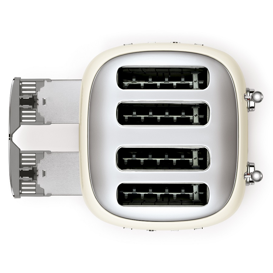 Тостер Smeg на 4 ломтика, кремовый TSF03CREU - Вид №6