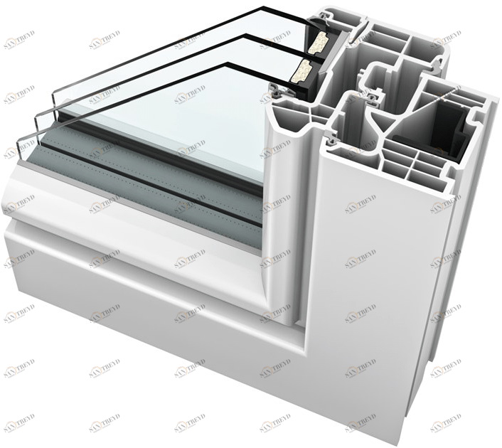 INTERNORM Italia Окно пвх с тройным остеклением sun-id-1386959