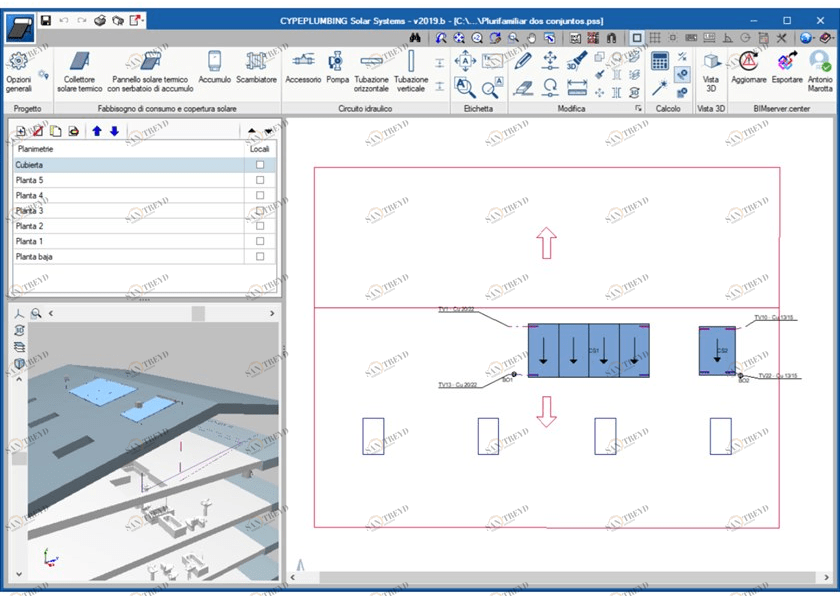 ATH ITALIA software Программное обеспечение для проектирования и расчета солнечных систем Cypeplumbing sun-id-1387303