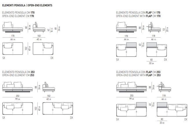Minotti Модульный тканевый диван Connery sun-id-1465337 - Вид №23