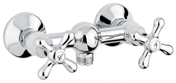 12002BO Смеситель Deco Classic для душа, белый-золото EMMEVI Decò classic