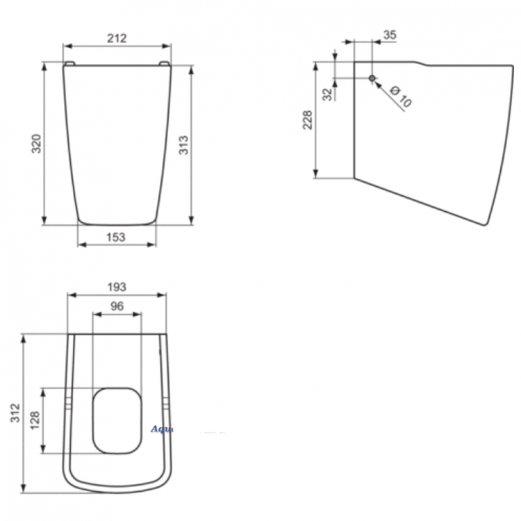 T429301 Полуколонна Ideal Standard TONIC II - Вид №3
