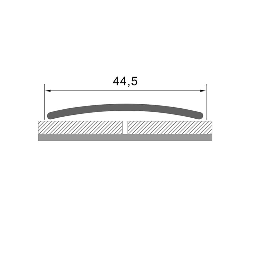 Порог алюминиевый STELLA АЛ 671 Д06 0,9 Дуб Арктик (упак. 10 шт.) STSR-1848 - Вид №1