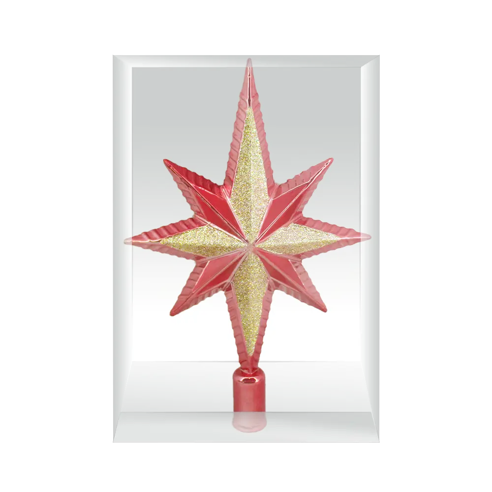 87893489 Верхушка для елки семиконечная розовая 25см STLM-1468516 Santreyd  - Вид №1