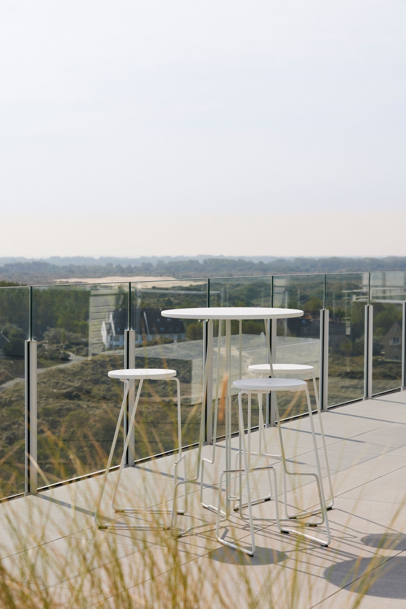 Высокий круглый алюминиевый садовый стол с порошковым покрытием Extremis Тики ARCH-00024452 - Вид №9